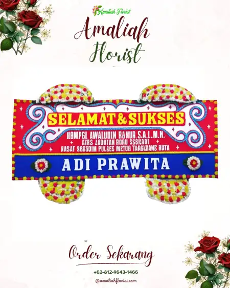 Papan Bunga Ucapan Selamat Sukadiri