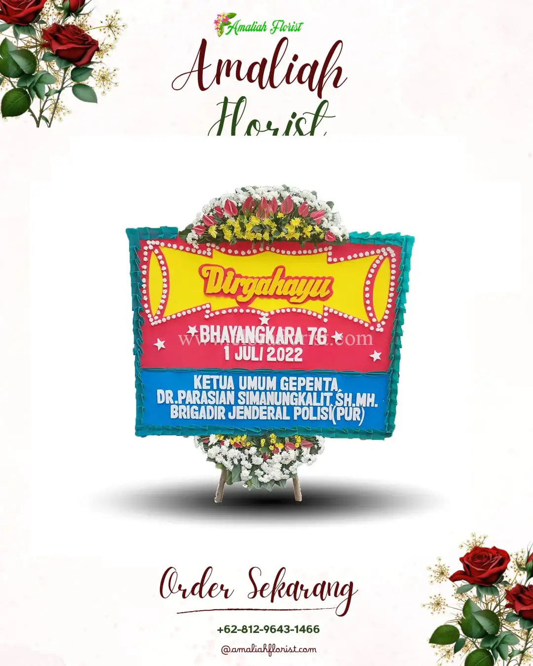 Papan Bunga HUT Ulang Tahun Sukadiri